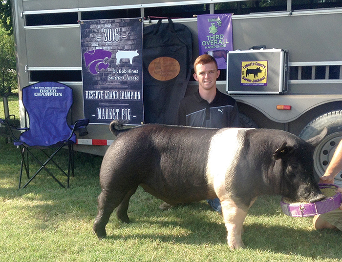 Reserve Grand Champion Market Hog & 3rd Overall Hampshire